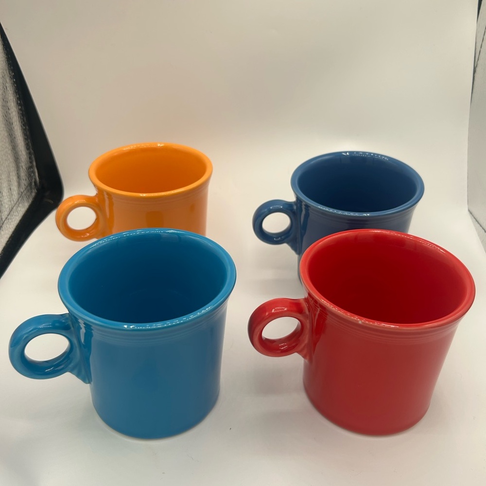 Fiesta Bright Red, Blue, and Orange Mug Collection
